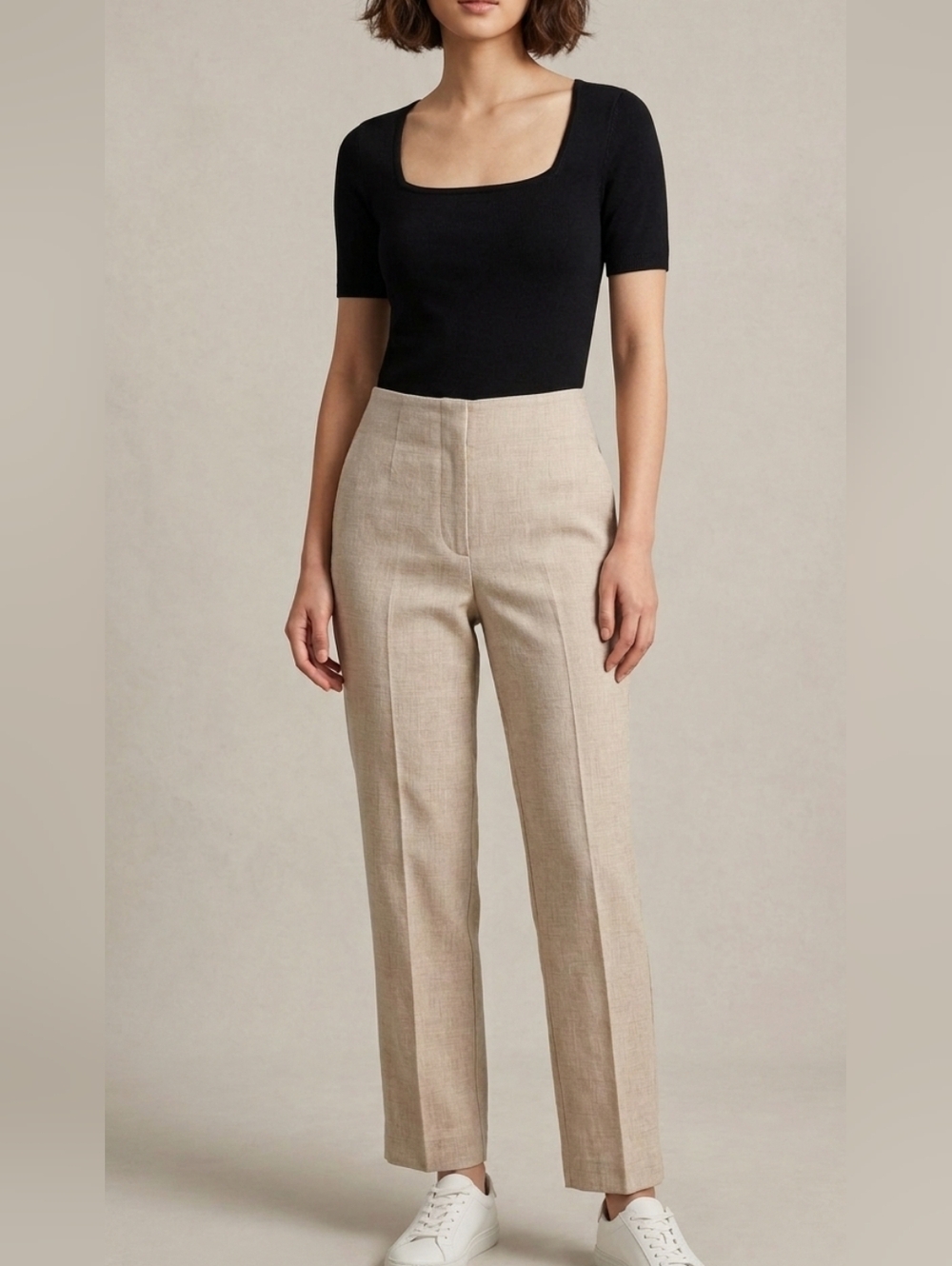 Aritzia Wilfred Beige Dress Pants Professional Office Corporate Prep Size 6 Prep